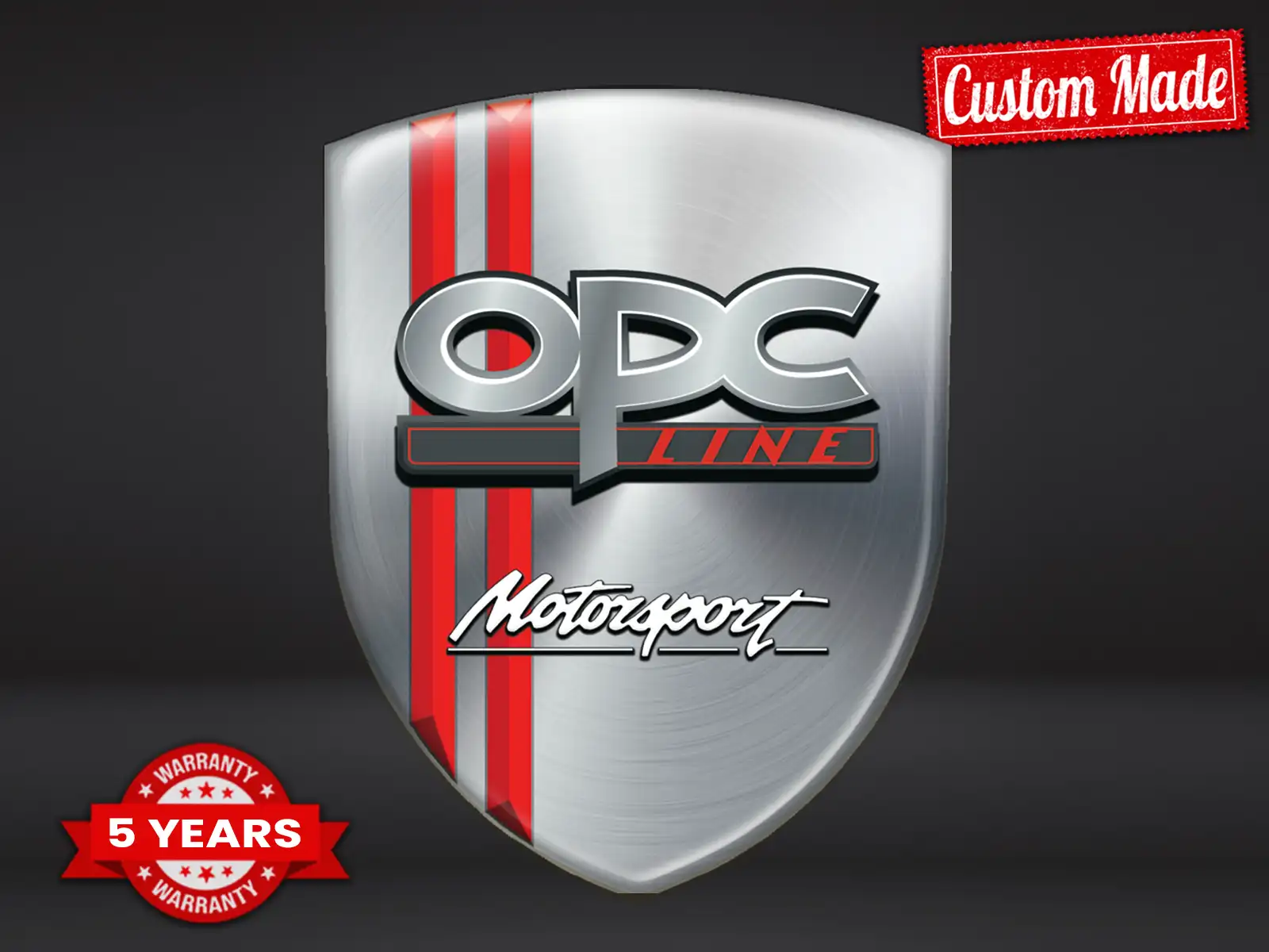 OPC Emblèmes Auto Sur Mesure Résistants Qualité Pro